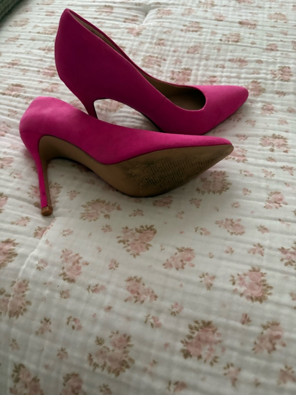 Women’s Fuchsia Pointed-Toe Stiletto Pumps